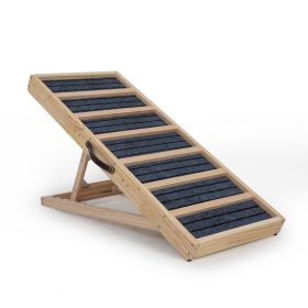 Plywood Pet Stairs, Natural Wood