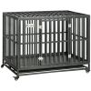 44'' Strong Pet Dog Crate Mobility Cage w/ Playpen Metal & Removeable Tray